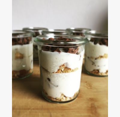 Joghurt Keks Butterkeks No-Bake Kühlschrank Dessert im Glas