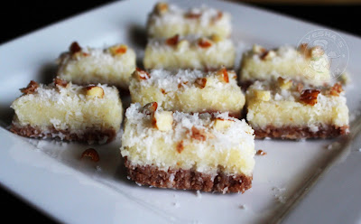 burfi recipe coconut burfi sweets easy two layered nutella and coconut