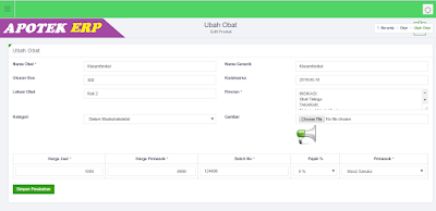 Aplikasi Apotek + Kasir Menggunakan Codeigniter Support Barcode