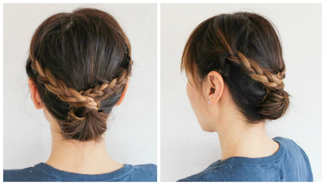 Braid your hair from both sides