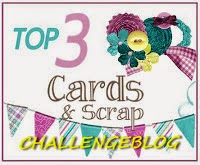 Ik was een top 3 bij Cards and Scrap
