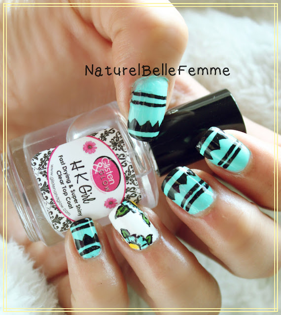 Aztec nail art