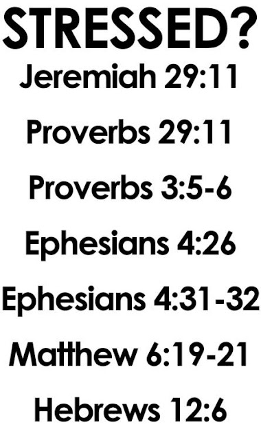 Prevent stress Bible verses