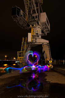 Lightpainting Lightart Lichtkunst Hafen Hamm