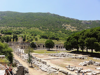 Vista da Ágora em Éfeso Turquia