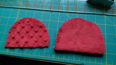 Pattern pieces for teddy bear ears