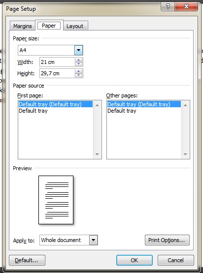 Kie: Pengaturan ukuran kertas dan margins di MS. Word