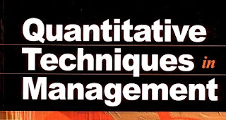 Quantitative Techniques For Management Tutorial 