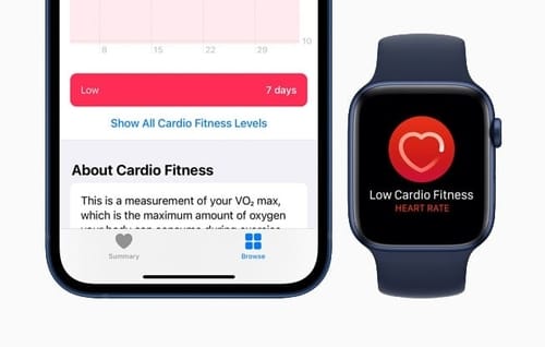 Apple Watch warns you if your cardio fitness is low