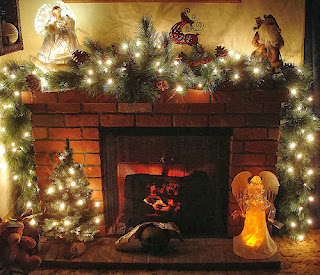 Fireplace Decorating for Christmas, Part 4