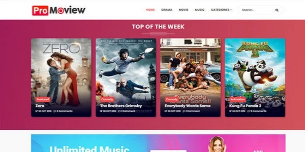 Moview Blogger Template Free Download