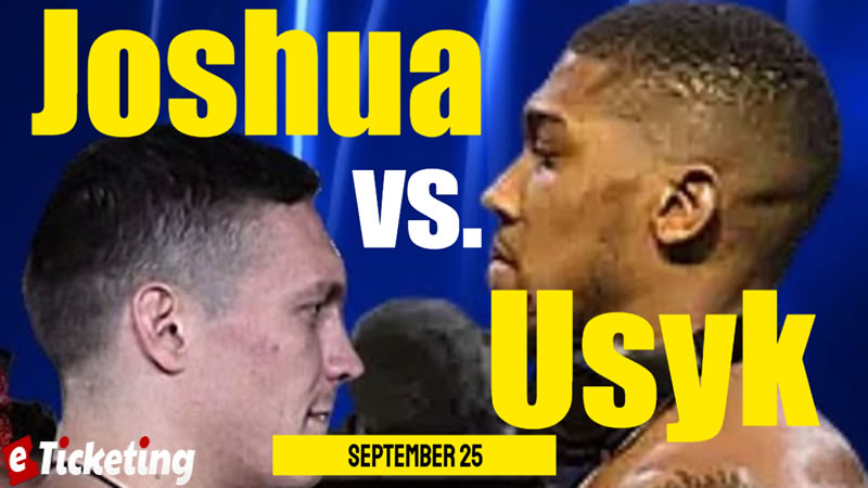 tickets for anthony joshua - Anthony Joshua warmed up his battle against Oleksandr Usyk by considering it a duel of Olympic hero notoriety on September 25