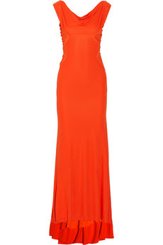 Crepe-jersey gown