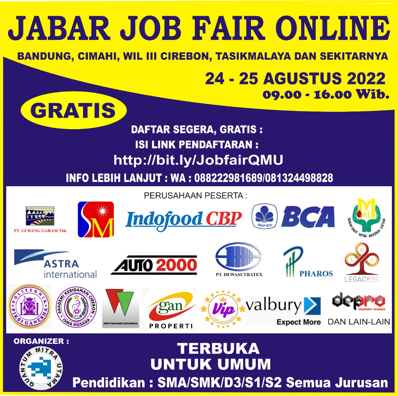 Jabar Job Fair Online 24 - 25 Agustus 2022