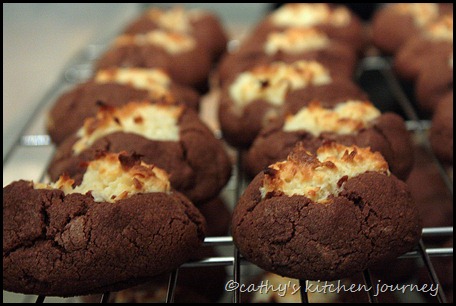 chocolate coconut cookies 3