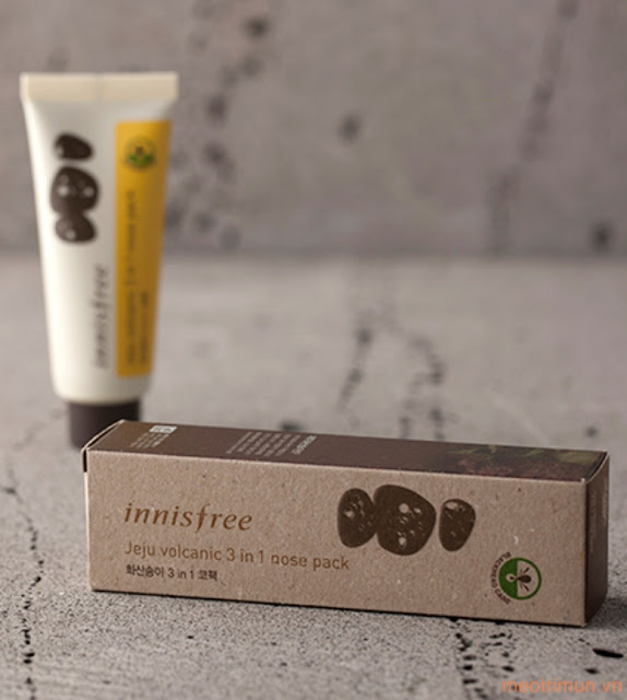 Mặt nạ lột mụn Innisfree Jeju Volcanic 3 In 1 Nose Pack