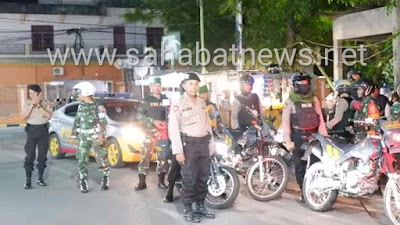 Jelang Pelantikan Presiden RI, Polres Pinrang Dan Kodim 1404 Pinrang Gelar Patroli Malam