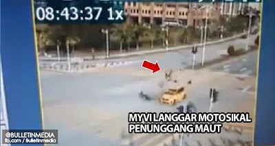 Kemalangan Maut Membabitkan Myvi Langgar Penunggang Motosikal Di Putrajaya 