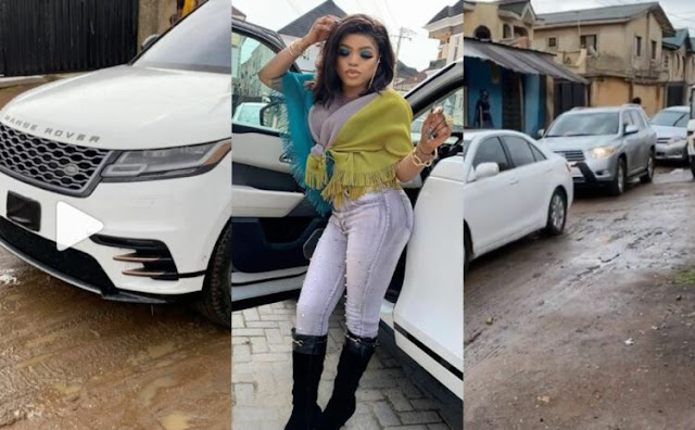 obrisky leads a procession of expensive cars to her father’s house on his birthday