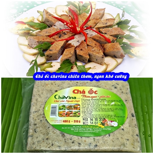 chả ốc chavina chiên thơm ngon vị khó quên