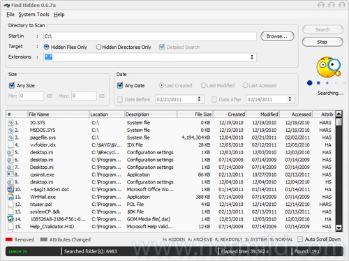 Find+Hidden Cari File dan Folder tersembunyi dalam Windows