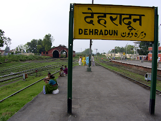 dehradun name on railways platform ,