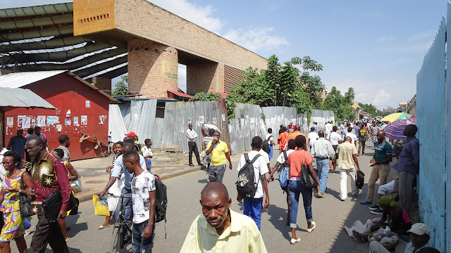 Central Market of Bujumbura is right next to the soccer stadium