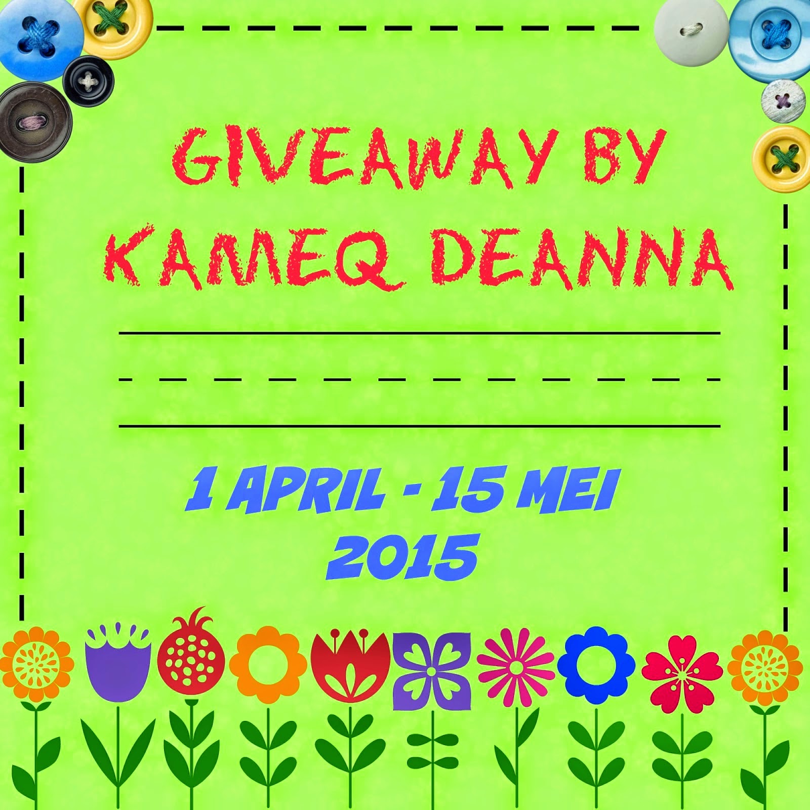 GIVEAWAY BY KAMEQ DEANNA