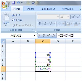 Sum in Excel