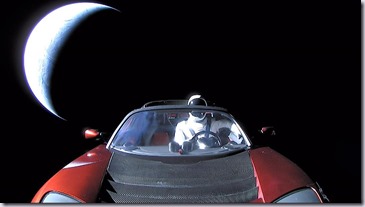 Starman going to deep space