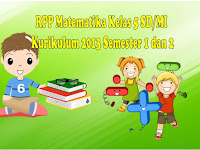 Download RPP Matematika Kelas 5 SD/MI KK 2013 Semester 1 dan 2