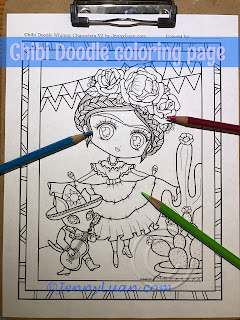 chibi cinco de mayo Coloring page