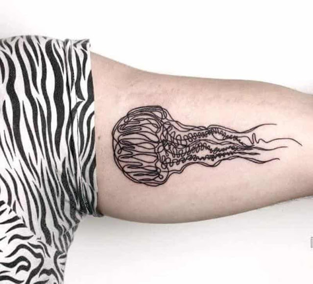 100 tatuagens de Água-viva para inspirar vocês!