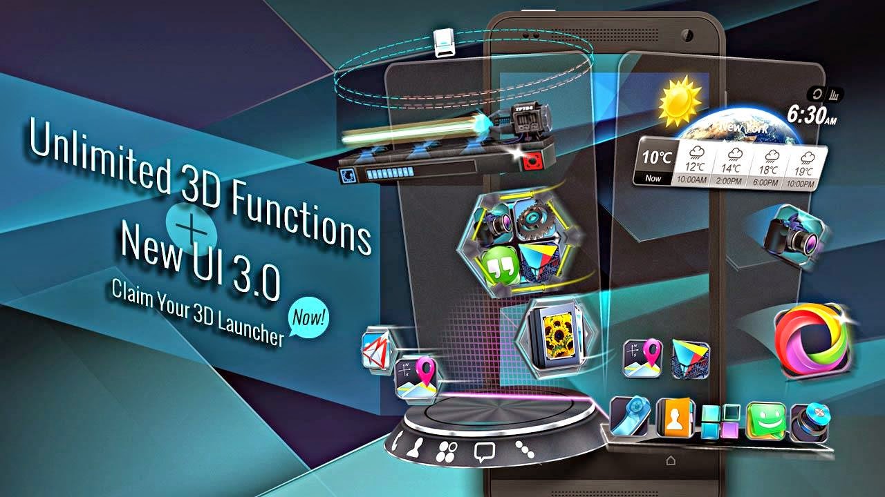 Next Launcher 3D Shell v3.17 Apk For Android