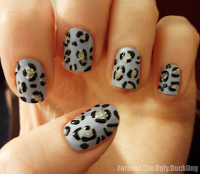 http://www.forevertheuglyduckling.com/2011/01/notd-glittery-leopard-print-using.html