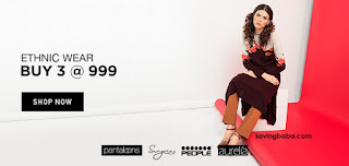 Women’s Clothing Buy Any 3 + Rs. 147 Cashback Rs. 1048 – Jabong