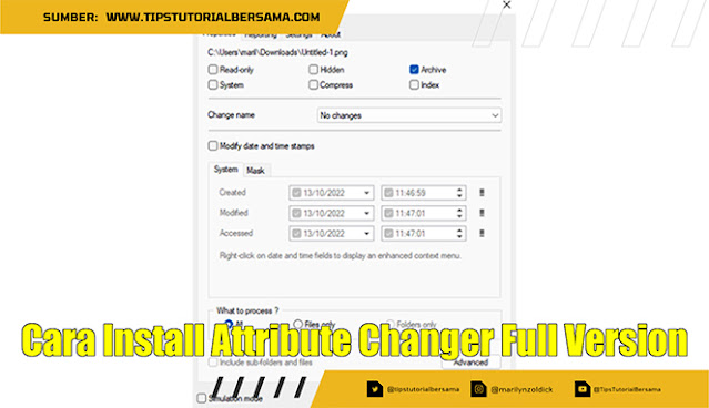 Cara Install Attribute Changer Full Version