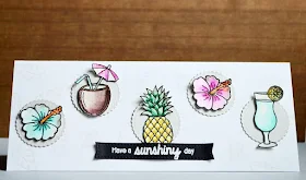 Sunny Studio Stamps: Tropical Paradise Summertime Customer card by Lenae