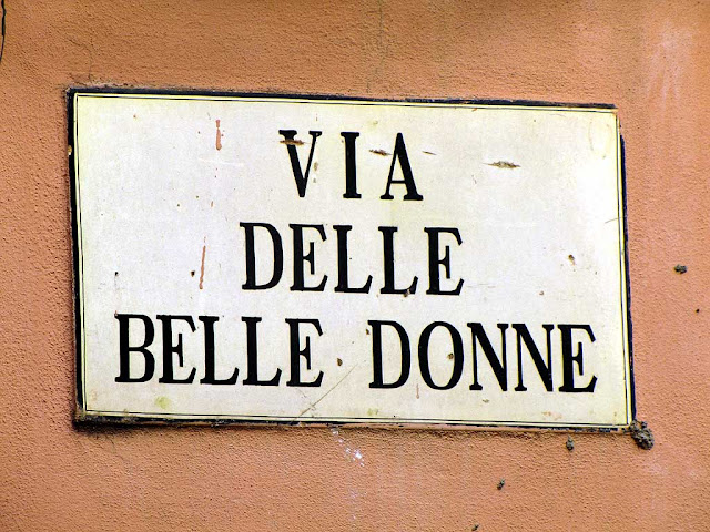 Via delle Belle Donne” (Street of the Beautiful Women) plaque, Pisa