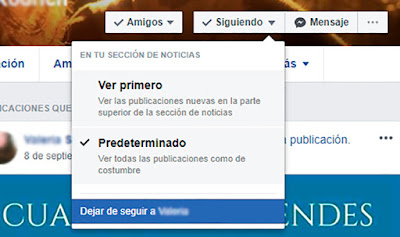 dejar de seguir en facebook