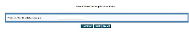 New Ration Card Application Status 