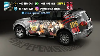 Mobil,Cutting Sticker,Cutting Sticker Bekasi,Pajero,sticker mobil,jakarta,Digital printing,Macan.