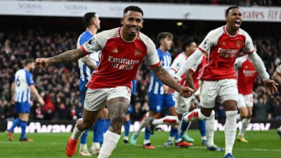 Klasemen Liga Inggris : Chelsea Tembus 10 Besar, Arsenal  di Puncak