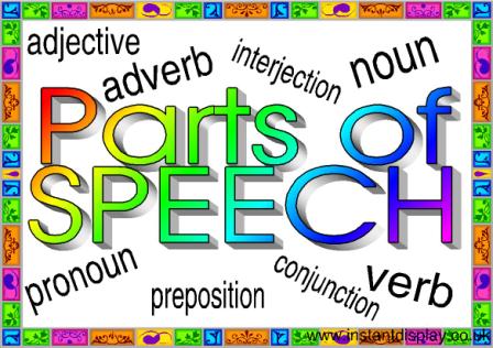 Pembahasan mengenai parts of speech - Belajar Bahasa 