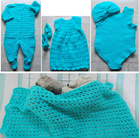 Sweet Nothings Crochet free crochet pattern blog, crochet baby blanket pattern