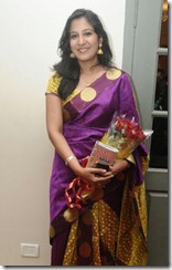 Shweta Mohan at GV Prakash Kumar & Saindhavi Wedding Reception Photos