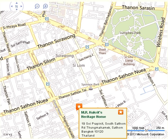 M.R. Kukrit's Heritage Home Bangkok Location Map,Location Map of M.R. Kukrit's Heritage Home Bangkok,M.R. Kukrit's Heritage Home Bangkok Accommodation Destinations Attractions Hotels Map Photos Pictures