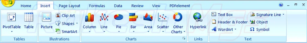 How to Use Microsoft MS Excel 2007 Insert Menu in Hindi Complete Notes | Using Insert Menu in MS Excel