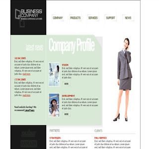 business template html