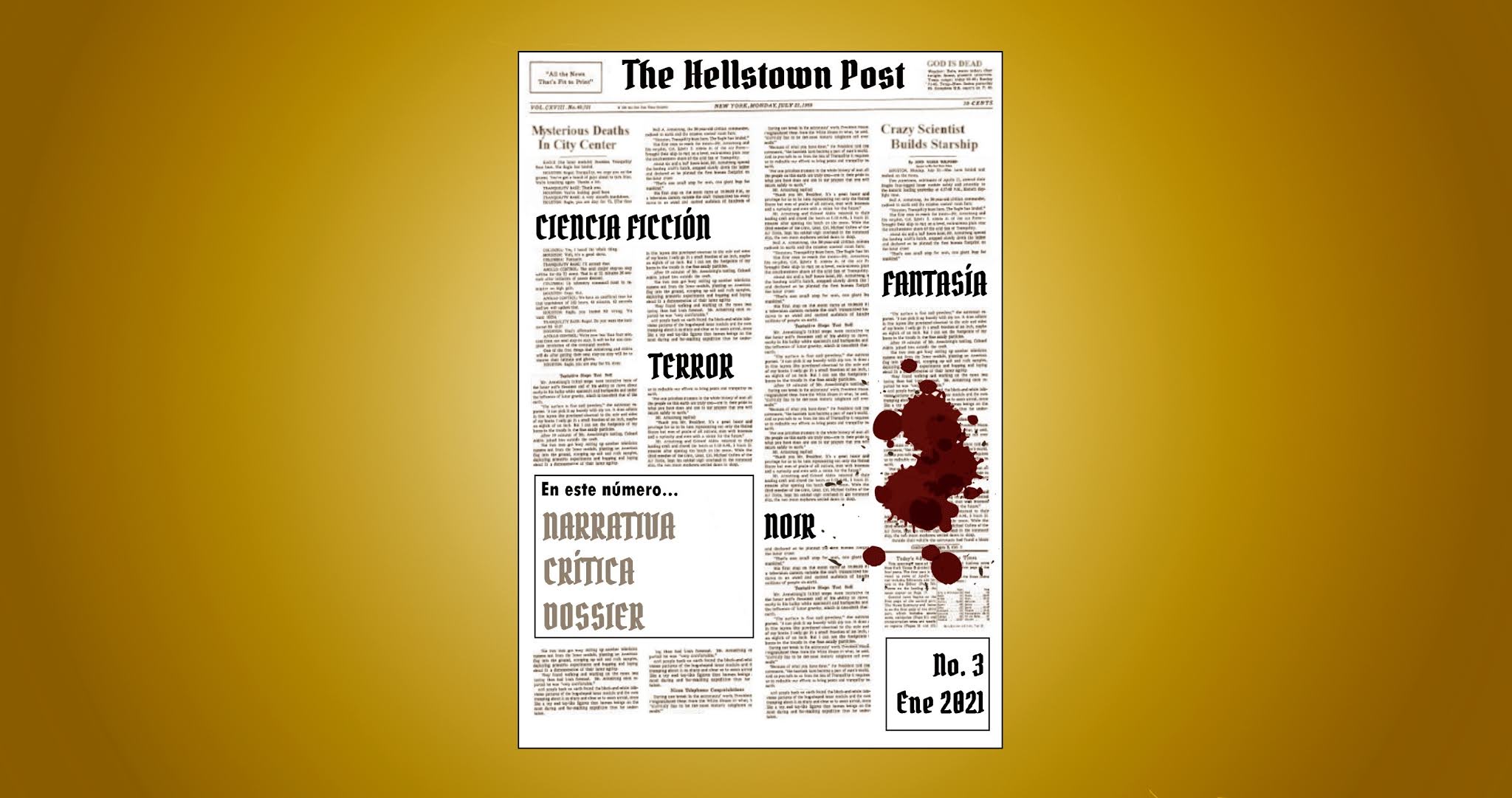 The Hellstown Post | Revista de literatura fantástica, de terror y ci-fi.